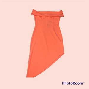 Pretty little thing coral dress